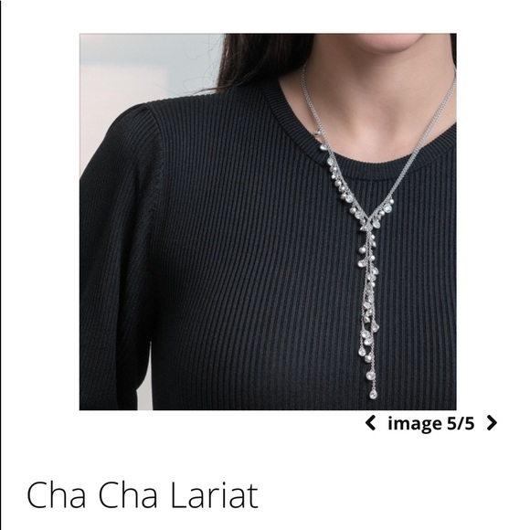 Touchstone Crystals “Cha Cha Lariat” Necklace NWT - Picture 5 of 8